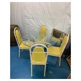 MCM Kessler? Faux Bamboo Dining Table & Chairs