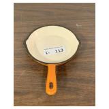 Le Creuset? Enameled Cast Iron Skillet Orange