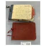 (2) Antique 1920s/30s School Day Books