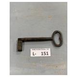 Antique Iron Skeleton Key Jail House Key