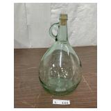 Vintage Green Wine Jug