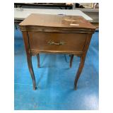 Vintage Atlas Sewing Machine in Cabinet