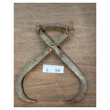 Vintage Iron Ice Tongs
