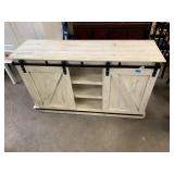 Rustic Style Sliding Door Cabinet