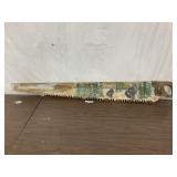 Antique Cross-Cut Saw Painted