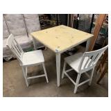 Pub Style Table & 2 Chairs