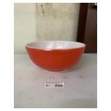 Vintage Pyrex Red Bowl 404