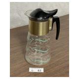 Vintage Libbey Heatwave Coffee Pot Celeste Patter