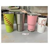 (4) YETI Tumblers
