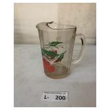 MCM Glass Pitcher Cherry Tomato Juice