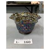 Vintage Fenton Iridescent Amethyst Carnival Glass