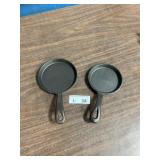 (2) Small Cast Iron Pans
