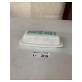 Pyrex Buttercream Amish Pattern Butter Dish