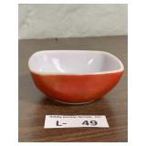 Small Vintage Pyrex Red Dish A-10