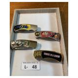 (4) Collector Knives - Racing Nascar
