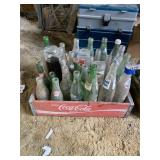 Vintage Coca-Cola Crate w/Mixed Bottles (Red)