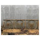 Antique Wagon Wheel Gate approx 13