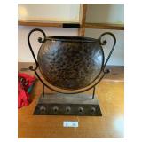 Metal Tabletop Decorative Gong Style Vase