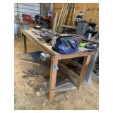 Wood Shop Table approx 8