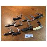 (10) Pocket Knives