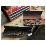 (2) Metal Toolboxes w/Allen Wrenches & Drill Bits