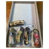 (5) Collector Knives  - Pinup, etc