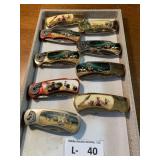 (9) Collector Knives Native American