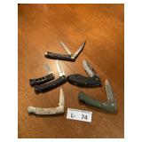 (6) BUCK Pocket Knifes