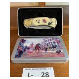 Civil War Collector Knife in Tin