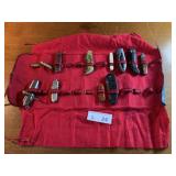 Pocket Knives in Salesman Sample Roll