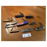 (10) Pocket Knives
