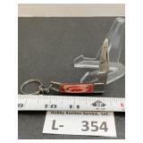 Keychain Damscus Style Pocket Knife
