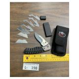 RMEF Browning Speed Load Folding Knife & Sheath