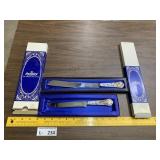 (2) Aynsley Fine English Bone China Knives in Box