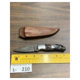 Valley  Forge Dmaascus Style Knife & Sheath
