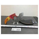 Damascus Style Alaskan Ulu Knife Sheath