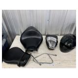 Motorcycle Seat, Parts, Helmet