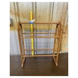 Oak Quilt Rack