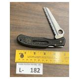 Spyderco Pocket Knife AUS-8A