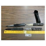 (4) Automatic OTF Tactical Knives