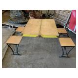 Vintage Milwaukee Stamping Co "Handy" Folding Tabl