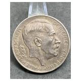 1938 Third Reich Commemorative Medal .900 Silver