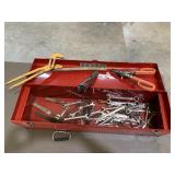 Wrenches, Misc Tools in Red Tool Box