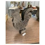 Metal Rooster Candle Decor