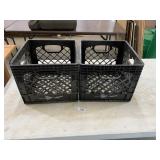 (2) Plastic Milk Crates