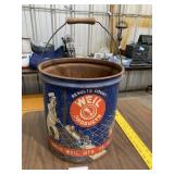 Antique Metal Advertisement Bucket 'Weil Products'