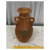Vintage Folk Art Pottery Vase