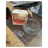 Punch Bowl Set w/Extra Glasses