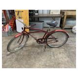 Vintage Western Flyer Red Cruiser Style Bicycle