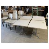 (4) Resturant Tables & (19) Plastic Stacking Chair